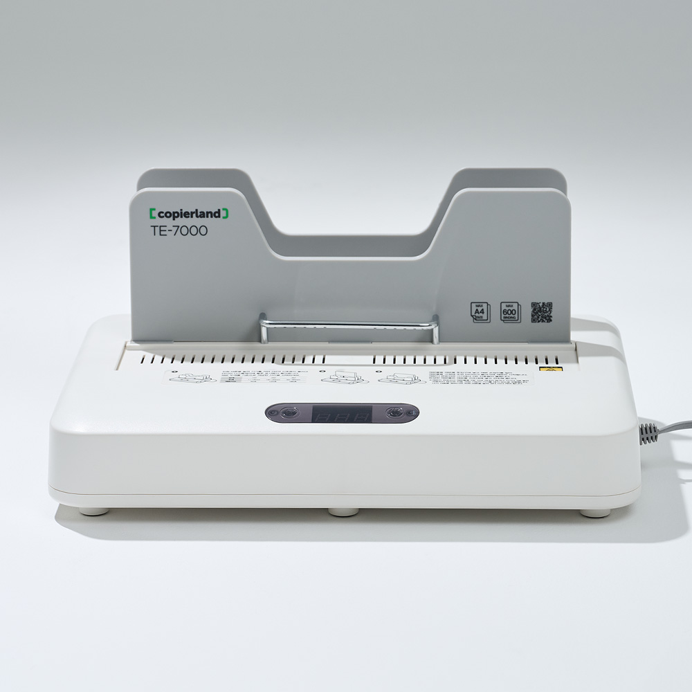 카피어랜드 열제본기 제로예열 최대 600매 60mm 책제본 열접착 TE-7000